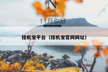挂机宝平台（挂机宝官网网址）