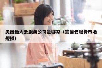 美国最大云服务公司是哪家（美国云服务市场规模）