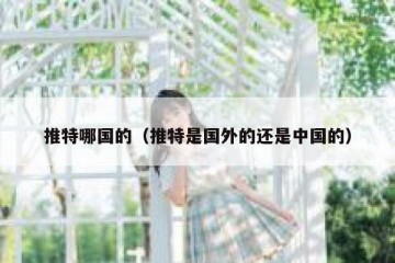 推特哪国的（推特是国外的还是中国的）