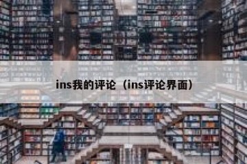 ins我的评论（ins评论界面）
