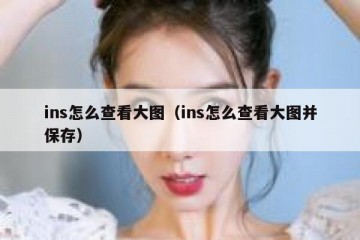 ins怎么查看大图（ins怎么查看大图并保存）