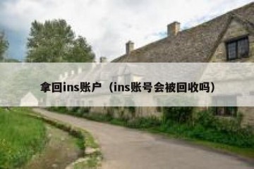 拿回ins账户（ins账号会被回收吗）