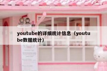 youtube的详细统计信息（youtube数据统计）