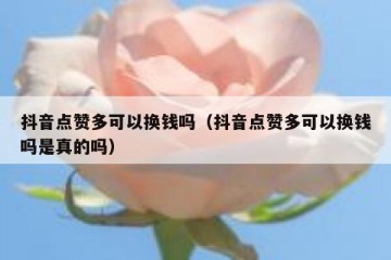 抖音点赞多可以换钱吗（抖音点赞多可以换钱吗是真的吗）