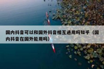 国内抖音可以和国外抖音相互通用吗知乎（国内抖音在国外能用吗）