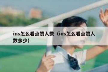 ins怎么看点赞人数（ins怎么看点赞人数多少）