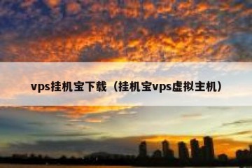 vps挂机宝下载（挂机宝vps虚拟主机）
