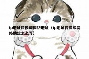 ip地址转换成网络地址（ip地址转换成网络地址怎么弄）