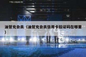 油管充会员（油管充会员信用卡验证码在哪里）