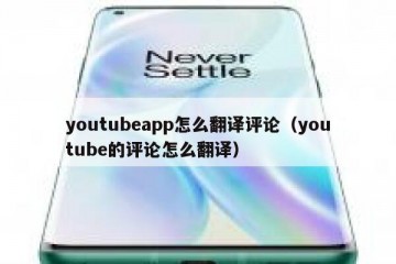youtubeapp怎么翻译评论（youtube的评论怎么翻译）