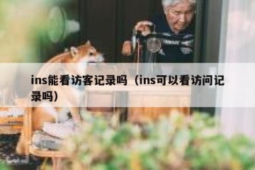 ins能看访客记录吗（ins可以看访问记录吗）