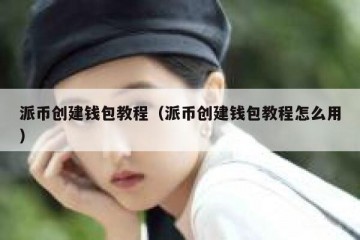 派币创建钱包教程（派币创建钱包教程怎么用）