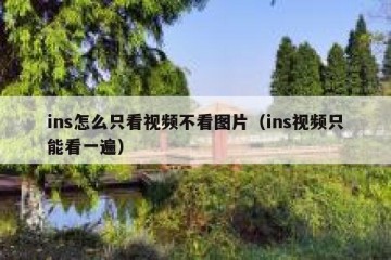ins怎么只看视频不看图片（ins视频只能看一遍）