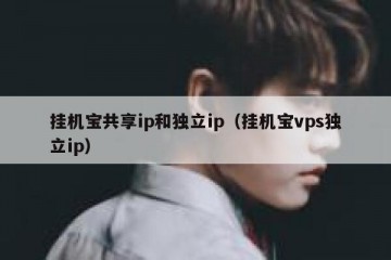 挂机宝共享ip和独立ip（挂机宝vps独立ip）