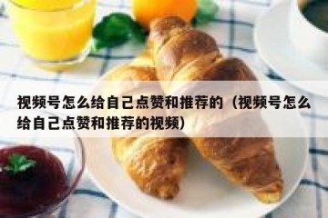 视频号怎么给自己点赞和推荐的（视频号怎么给自己点赞和推荐的视频）