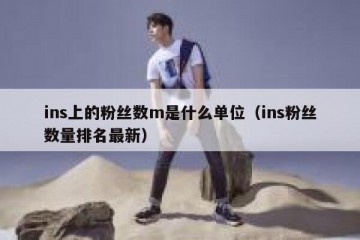 ins上的粉丝数m是什么单位（ins粉丝数量排名最新）
