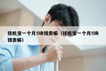 挂机宝一个月5块钱贵嘛（挂机宝一个月5块钱贵嘛）
