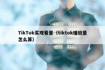 TikTok买观看量（tiktok播放量怎么算）