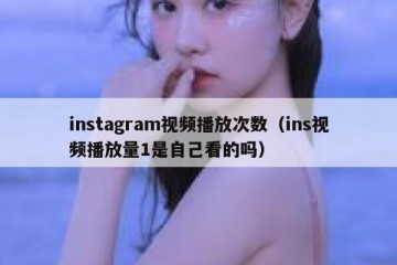 instagram视频播放次数（ins视频播放量1是自己看的吗）