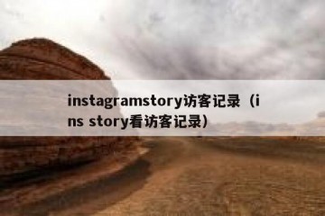 instagramstory访客记录（ins story看访客记录）
