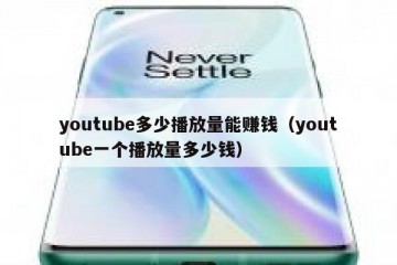 youtube多少播放量能赚钱（youtube一个播放量多少钱）