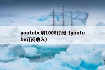 youtube刷1000订阅（youtube订阅收入）