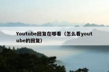 Youtube回复在哪看（怎么看youtube的回复）