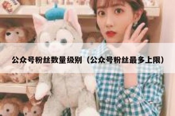 公众号粉丝数量级别（公众号粉丝最多上限）