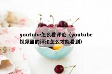 youtube怎么看评论（youtube视频里的评论怎么才能看到）
