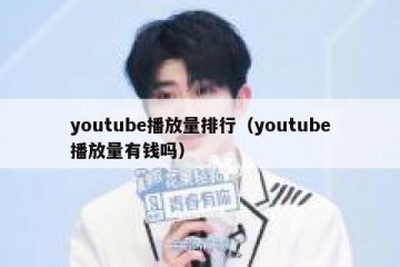 youtube播放量排行（youtube播放量有钱吗）