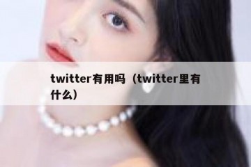 twitter有用吗（twitter里有什么）