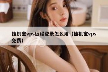挂机宝vps远程登录怎么用（挂机宝vps免费）