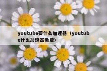 youtube要什么加速器（youtube什么加速器免费）
