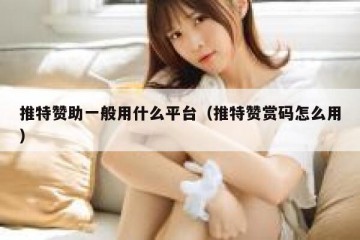 推特赞助一般用什么平台（推特赞赏码怎么用）