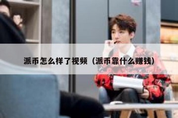 派币怎么样了视频（派币靠什么赚钱）