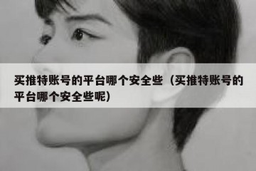 买推特账号的平台哪个安全些（买推特账号的平台哪个安全些呢）