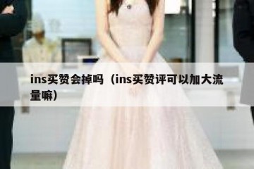 ins买赞会掉吗（ins买赞评可以加大流量嘛）