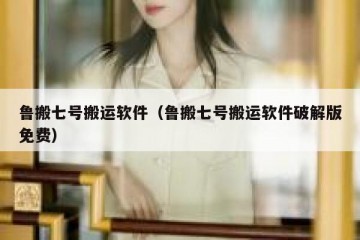 鲁搬七号搬运软件（鲁搬七号搬运软件破解版免费）