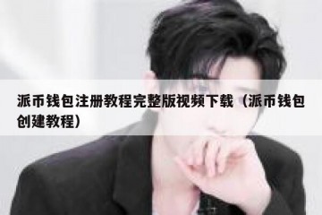 派币钱包注册教程完整版视频下载（派币钱包创建教程）