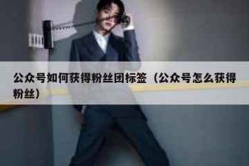 公众号如何获得粉丝团标签（公众号怎么获得粉丝）