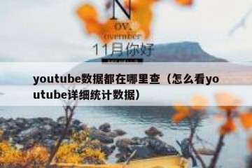 youtube数据都在哪里查（怎么看youtube详细统计数据）