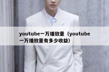 youtube一万播放量（youtube一万播放量有多少收益）