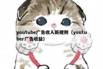 youtube广告收入新规则（youtuber广告收益）