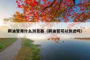 刷油管用什么浏览器（刷油管可以快进吗）