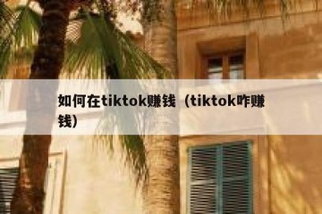 如何在tiktok赚钱（tiktok咋赚钱）