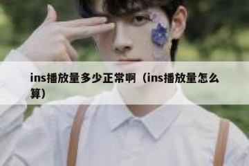 ins播放量多少正常啊（ins播放量怎么算）