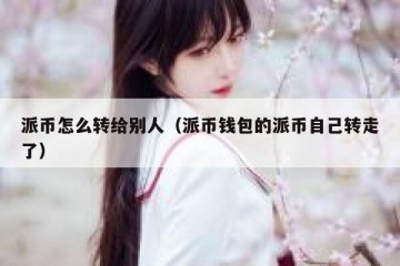 派币怎么转给别人（派币钱包的派币自己转走了）