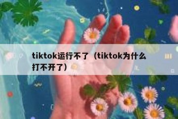 tiktok运行不了（tiktok为什么打不开了）