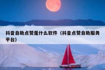 抖音自助点赞是什么软件（抖音点赞自助服务平台）