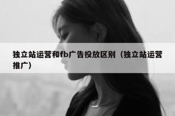 独立站运营和fb广告投放区别（独立站运营推广）